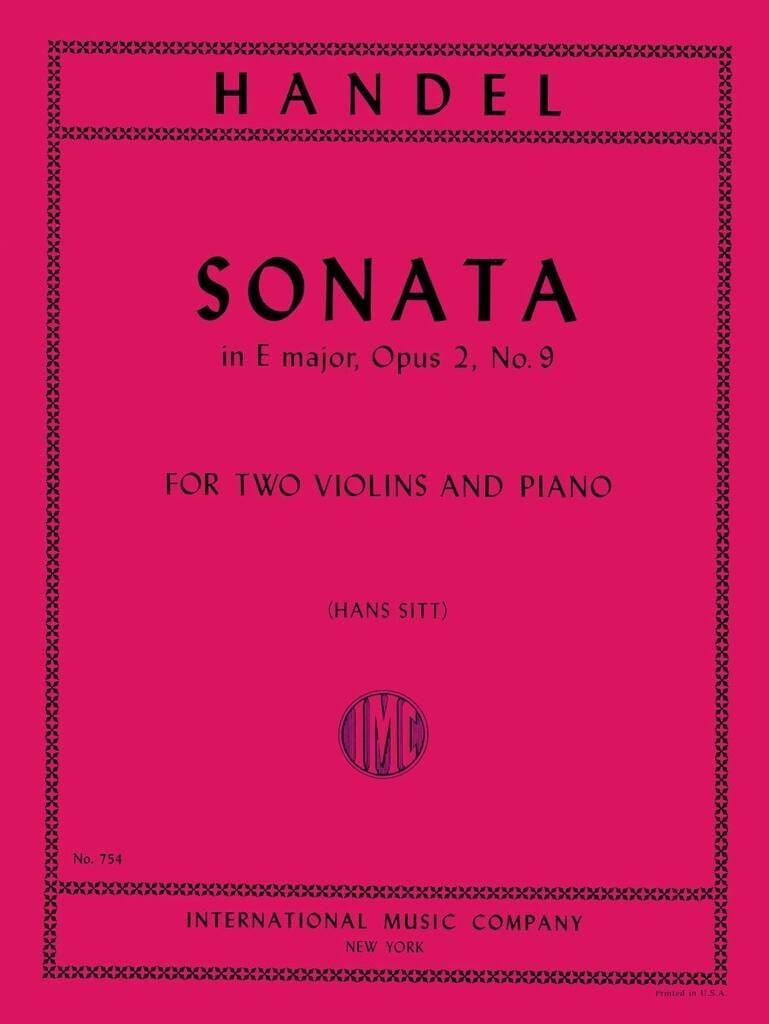 Sonata E Major Op.2/9